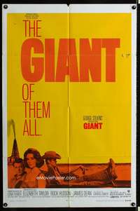 h240 GIANT one-sheet movie poster R70 James Dean, Liz Taylor, Rock Hudson