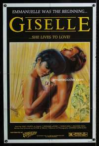 h245 GISELLE one-sheet movie poster '81 Valeria is better than Emmanuelle!