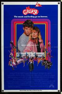 h272 GREASE 2 advance one-sheet movie poster '82 Michelle Pfeiffer, Adrian Zmed