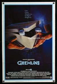 h283 GREMLINS one-sheet movie poster '84 Joe Dante horror comedy!