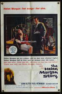 h329 HELEN MORGAN STORY one-sheet movie poster '57 Ann Blyth, Paul Newman
