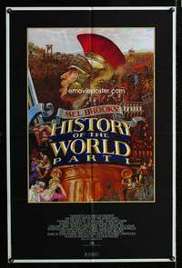 h361 HISTORY OF THE WORLD PART I one-sheet movie poster '81 Mel Brooks