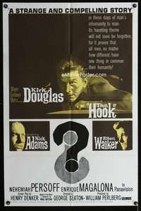 h378 HOOK one-sheet movie poster '63 Kirk Douglas, Korean War