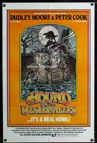 h387 HOUND OF THE BASKERVILLES one-sheet movie poster '78 Sherlock Holmes