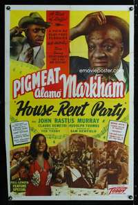 h388 HOUSE-RENT PARTY one-sheet movie poster '46 Dewey Pigmeat Markham