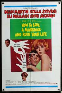 h391 HOW TO SAVE A MARRIAGE one-sheet movie poster '68 Dean Martin, Stevens