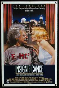 h406 INSIGNIFICANCE one-sheet movie poster '85 Roeg, Marilyn & Einstein!