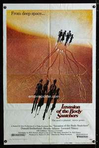 h413 INVASION OF THE BODY SNATCHERS advance one-sheet movie poster '78