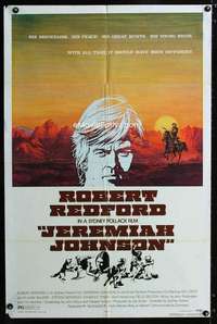 h435 JEREMIAH JOHNSON style B one-sheet movie poster '72 Robert Redford