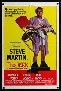 h436 JERK style B one-sheet movie poster '79 outrageous Steve Martin image!