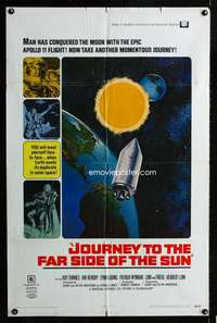 h448 JOURNEY TO THE FAR SIDE OF THE SUN one-sheet movie poster '69 sci-fi