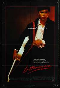 h460 LA BAMBA one-sheet movie poster '87 Lou Phillips as Ritchie Valens!