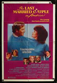 h467 LAST MARRIED COUPLE IN AMERICA one-sheet movie poster '80 Segal, Wood