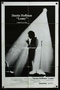 h474 LENNY one-sheet movie poster '74 Dustin Hoffman, Perrine, Bob Fosse