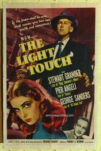 h478 LIGHT TOUCH one-sheet movie poster '51 Stewart Granger, Pier Angeli
