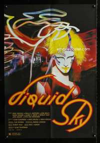 h480 LIQUID SKY one-sheet movie poster '82 Marina Levikova sci-fi art!
