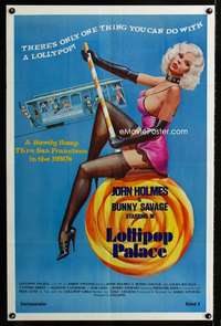 h484 LOLLIPOP PALACE one-sheet movie poster '76 John Holmes, Bunny Savage