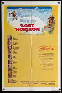 h487 LOST HORIZON one-sheet movie poster '72 Ross Hunter, Shangri-la!