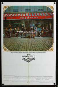 h497 MADWOMAN OF CHAILLOT int'l one-sheet movie poster '69 Katharine Hepburn