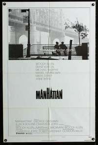 h523 MANHATTAN style B one-sheet movie poster '79 Woody Allen, Hemingway