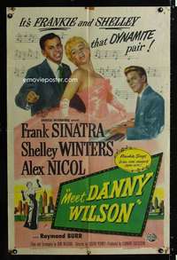 h537 MEET DANNY WILSON one-sheet movie poster '51 Frank Sinatra, Winters