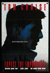 h543 MISSION IMPOSSIBLE teaser one-sheet movie poster '96 Tom Cruise
