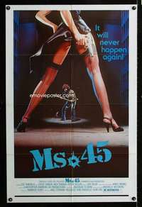 h551 MS 45 one-sheet movie poster '81 Abel Ferrara, cult classic!