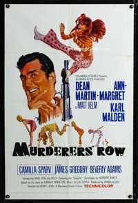 h555 MURDERERS' ROW one-sheet movie poster '66 Dean Martin, Ann-Margret