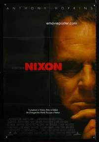 h568 NIXON DS one-sheet movie poster '95 Anthony Hopkins, Oliver Stone