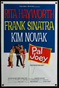 h592 PAL JOEY one-sheet movie poster '57 Rita Hayworth, Sinatra, Novak