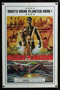 h600 PASSION PLANTATION one-sheet movie poster '76 Italian slave sex!