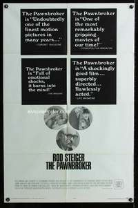 h602 PAWNBROKER one-sheet movie poster '65 Rod Steiger, Sidney Lumet