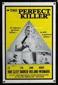 h608 PERFECT KILLER one-sheet movie poster '76 Mario Siciliano