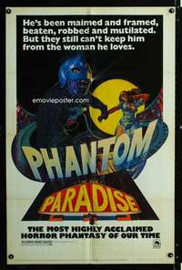 h614 PHANTOM OF THE PARADISE revised 1sh '74 Brian De Palma
