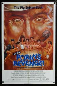 h626 PORKY'S REVENGE one-sheet movie poster '85 Dan Monahan, teen sex!
