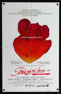 h632 PRIEST OF LOVE one-sheet movie poster '81 Ian McKellen, Ava Gardner