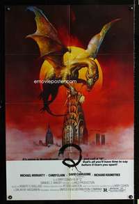 h639 Q one-sheet movie poster '82 great Boris Vallejo fantasy artwork!