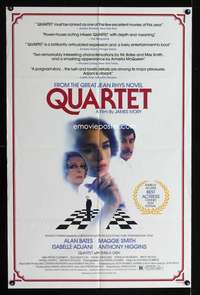 h641 QUARTET one-sheet movie poster '81 Ivory, Merchant, Jhabvala