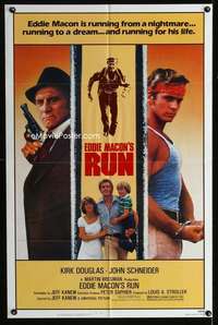 h178 EDDIE MACON'S RUN one-sheet movie poster '83 Kirk Douglas, Schneider