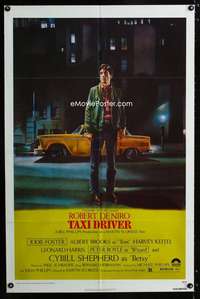 h733 TAXI DRIVER one-sheet movie poster '76 Robert De Niro, Scorsese