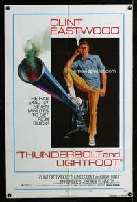 h748 THUNDERBOLT & LIGHTFOOT style C one-sheet movie poster '74 Eastwood