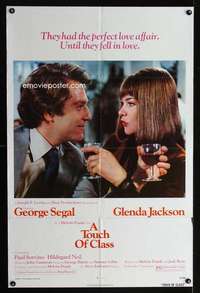 h762 TOUCH OF CLASS one-sheet movie poster '73 George Segal, Glenda Jackson