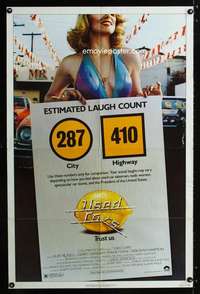 h788 USED CARS one-sheet movie poster '80 Zemeckis, Roger Huyssen artwork!