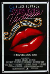 h794 VICTOR VICTORIA one-sheet movie poster '82 Julie Andrews, Edwards