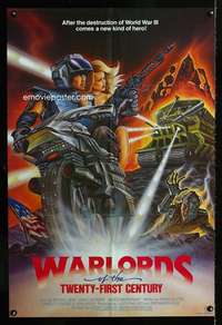 h801 WARLORDS OF THE 21ST CENTURY one-sheet movie poster '82 apocalypse!