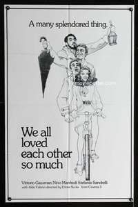 h809 WE ALL LOVED EACH OTHER SO MUCH one-sheet movie poster '74 Gassman