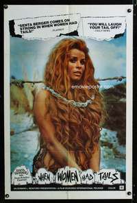 h820 WHEN WOMEN HAD TAILS one-sheet movie poster '70 sexy Senta Berger!