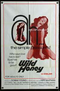 h837 WILD HONEY one-sheet movie poster '72 sexy Donna Young is Gypsy!