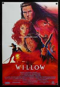 h840 WILLOW one-sheet movie poster '88 Val Kilmer, George Lucas, Ron Howard