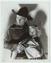 k119 RIDERS OF DESTINY 8x10 movie still '33 John Wayne w/gun & girl!